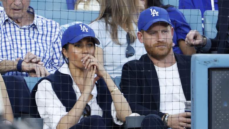Prince Harry and Meghan Markle at the World Series.