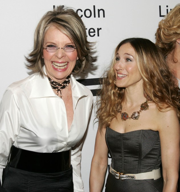 Actors Diane Keaton (L) and Sarah Jessica Parker