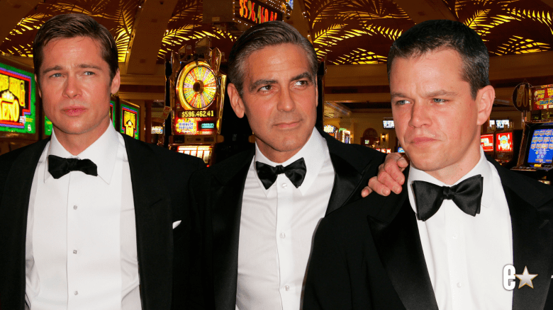 Brad Pitt, George Clooney, and Matt Damon