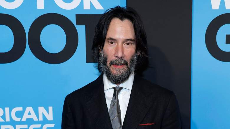 Keanu Reeves attends "Waiting For Godot" opening night at the Hudson Theatre on September 28, 2025