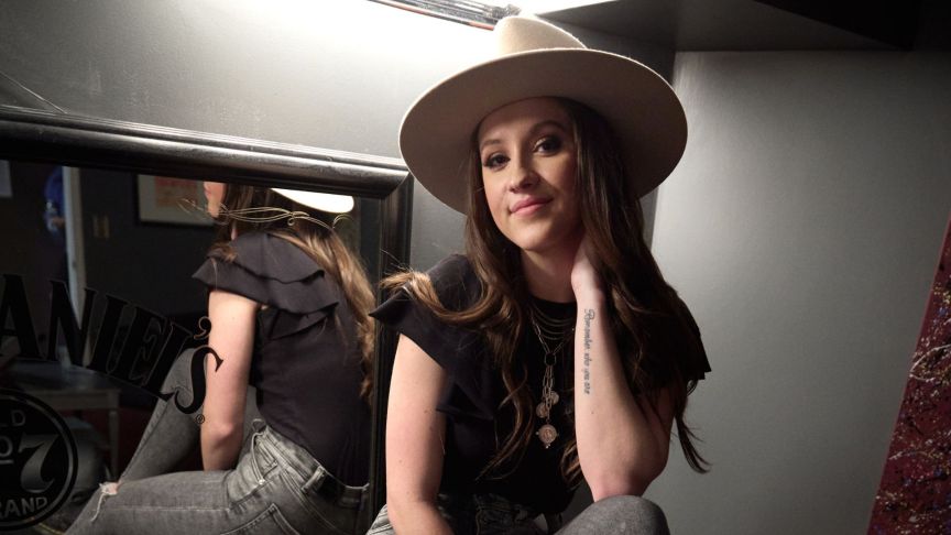 Singer & songwriter Maggie Baugh is seen backstage at 3rd & Lindsley on February 02, 2022
