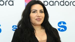 Mercedes Javid visits the SiriusXM Studios on January 24, 2024 in Los Angeles, California