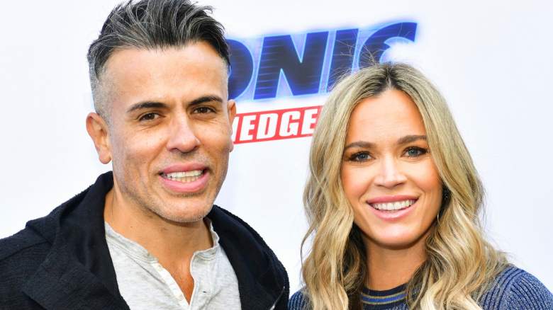 Edwin Arroyave (L) and Teddi Mellencamp attend the Sonic The Hedgehog Family Day Event on January 25, 2020 in Hollywood, California