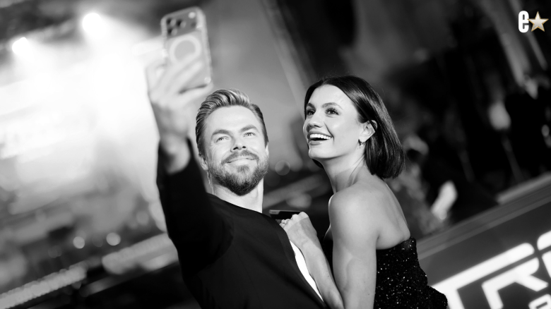 Derek Hough & Hayley Erbert Light Up the ‘Tronares’ Red Carpet
