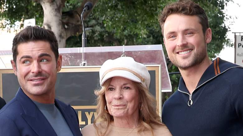 Zac Efron, Dylan Efron and their mom attend an event
