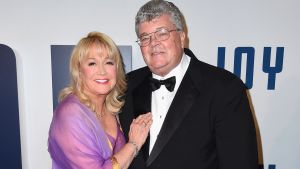 Actress Diane Ladd (L) and Robert Charles Hunter attend the "Joy" New York Premiere at Ziegfeld Theater on December 13, 2015 in New York City