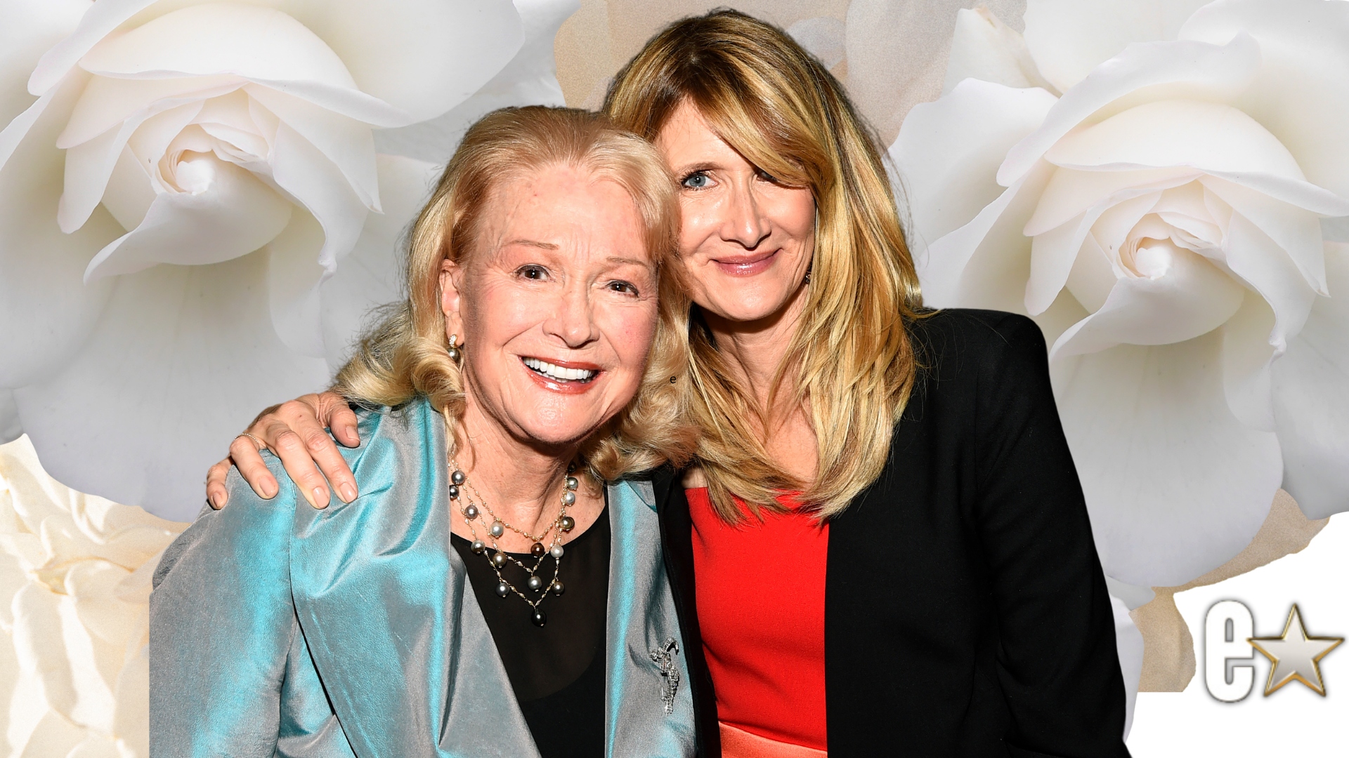 Diane Ladd and Laura Dern smiling