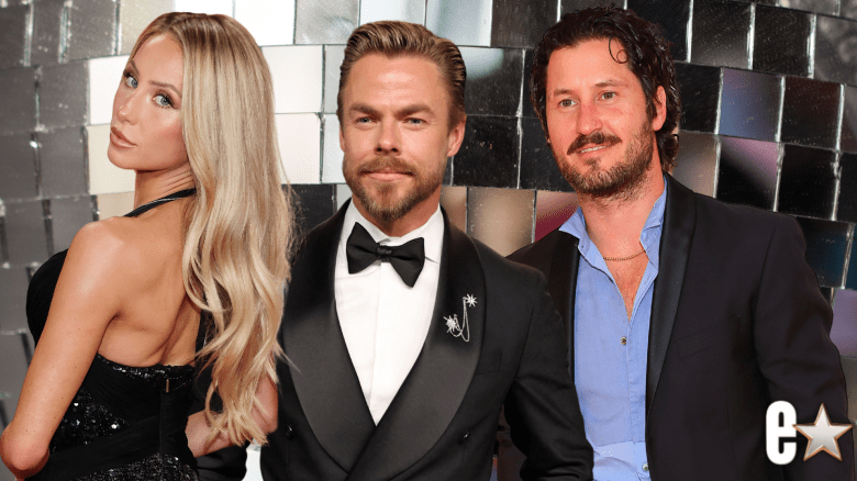 Alix Earle, Derek Hough, Val Chmerkovskiy.