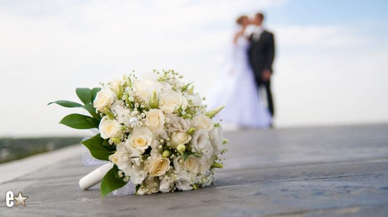 A bride and groom