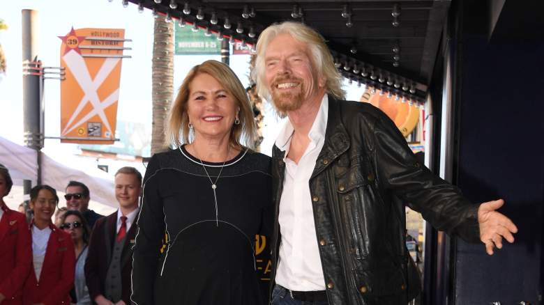 Joan Templeman and Richard Branson