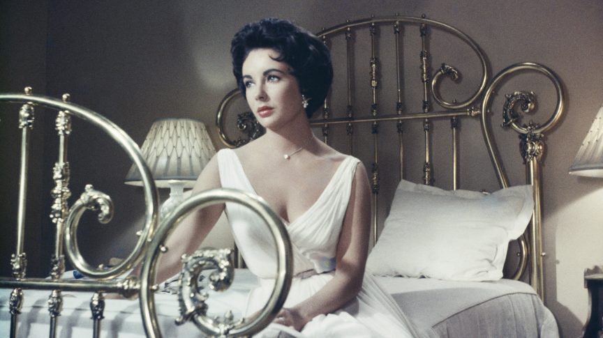 Actress Elizabeth Taylor (1932 - 2011) stars in the MGM film, 'Cat On A Hot Tin Roof', 1958.