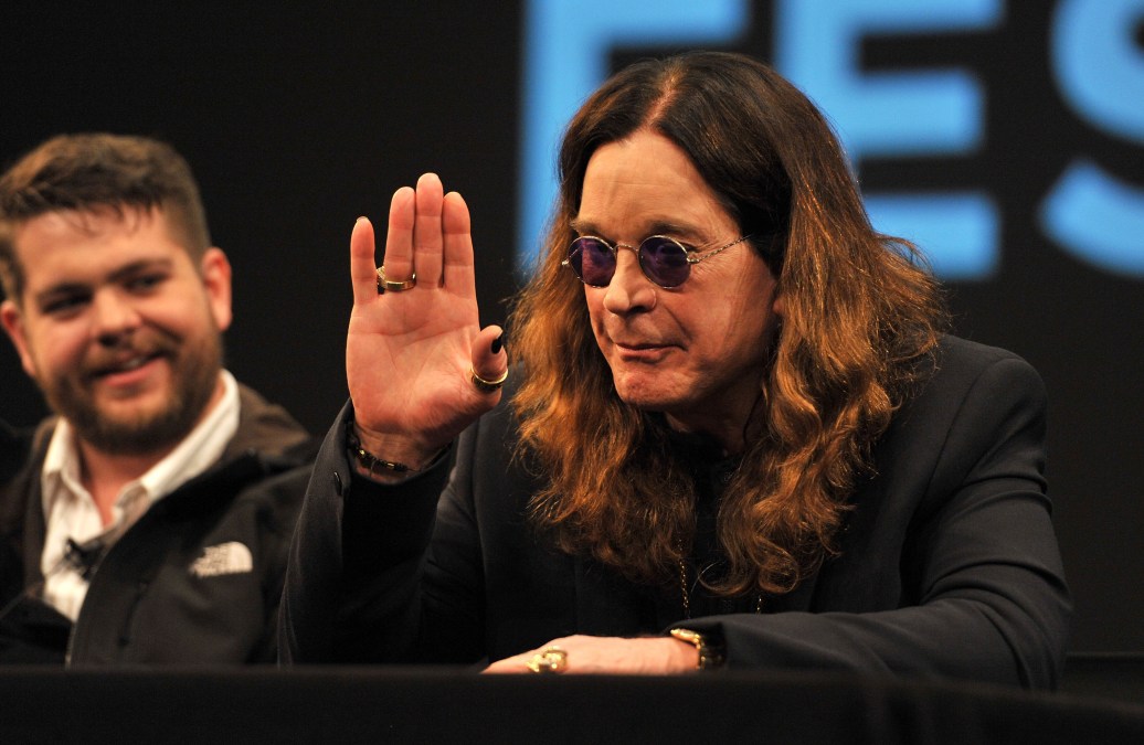 Musician Ozzy Ozbourne and son Jack