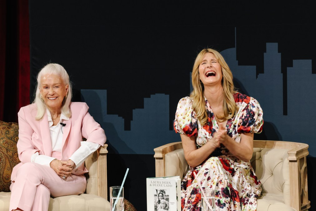 Laura Dern and Diane Ladd laughing