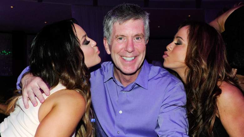 Dancer Lacey Schwimmer, television personality and "Dancing with the Stars" host Tom Bergeron and singer/actress Sabrina Bryan attend the after party for the grand opening of "Dancing With the Stars: Live in Las Vegas"