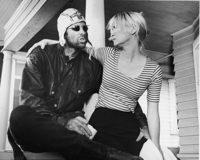 Bruce Dern & Diane Ladd in 'The Wild Angels,' 1966.