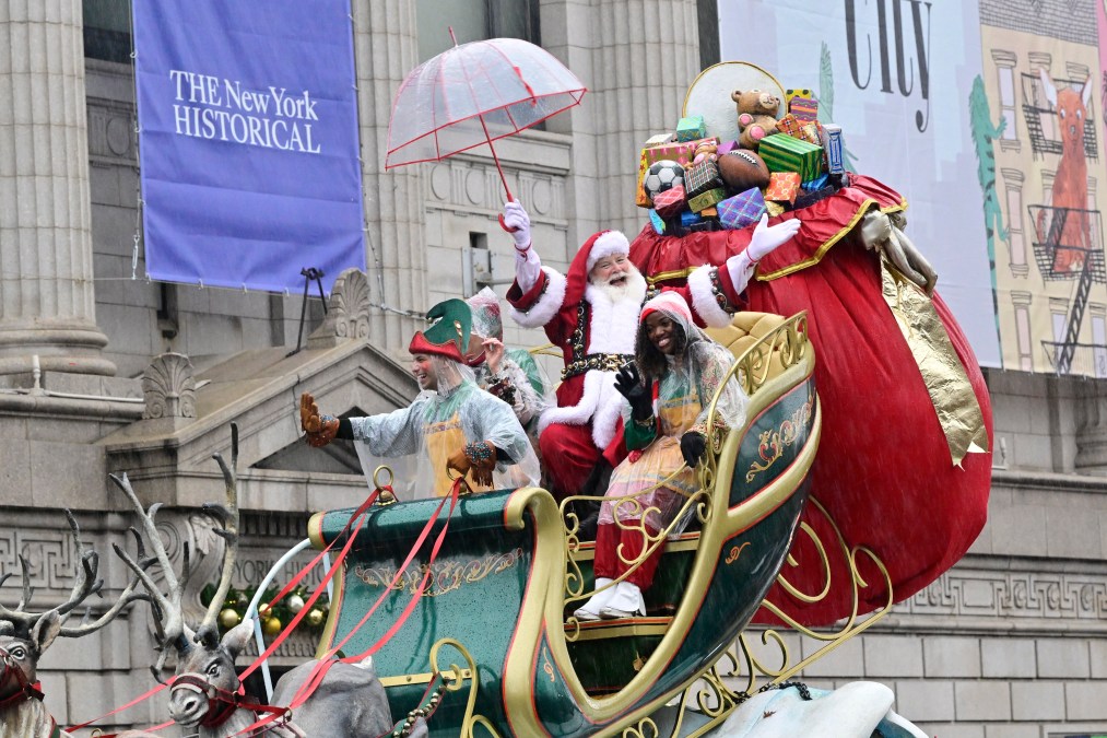 Santa Claus and Santa's Sleigh