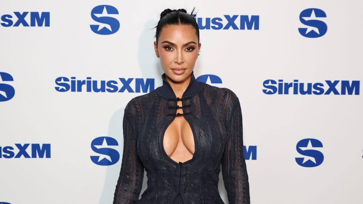Kim Kardashian attends SiriusXM's Town Hall with the cast of "All's Fair" hosted by Andy Cohen