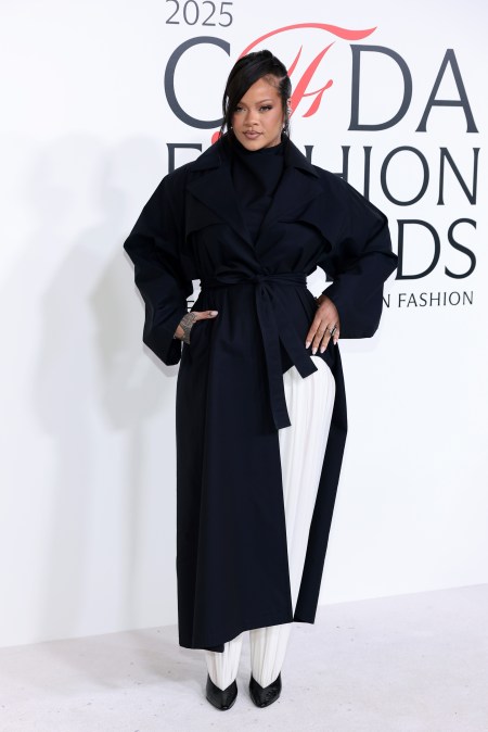 Rihanna in Alaïa at the 2025 CFDA Awards.