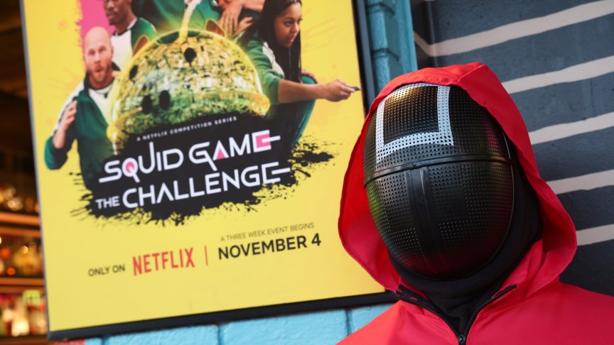 A view of atmosphere is seen during Netflix's "Squid Game: The Challenge" Season 2 fan event