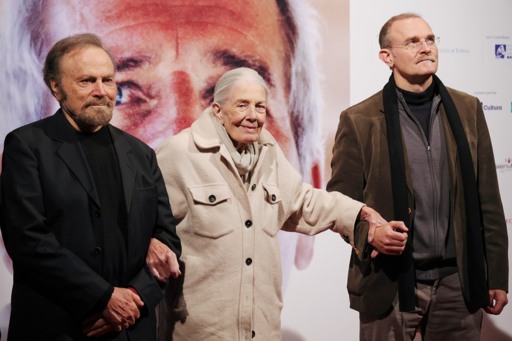 Franco Nero, Vanessa Redgrave and Carlo Gabriel Nero