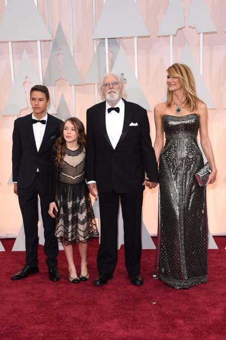 Bruce Dern and daughter Laura Dern and her children attend an event