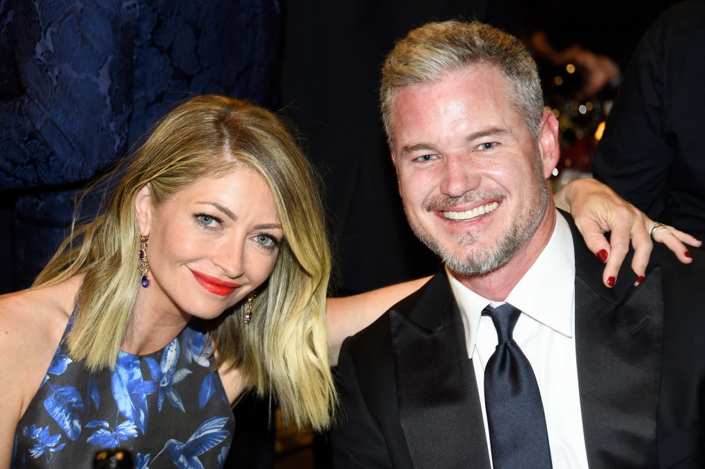 Actors Rebecca Gayheart (L) and Eric Dane