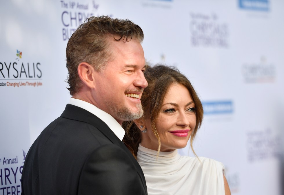 Actor Eric Dane (L) and Chrysalis Butterfly Ball Co-chair Rebecca Gayheart-Dane