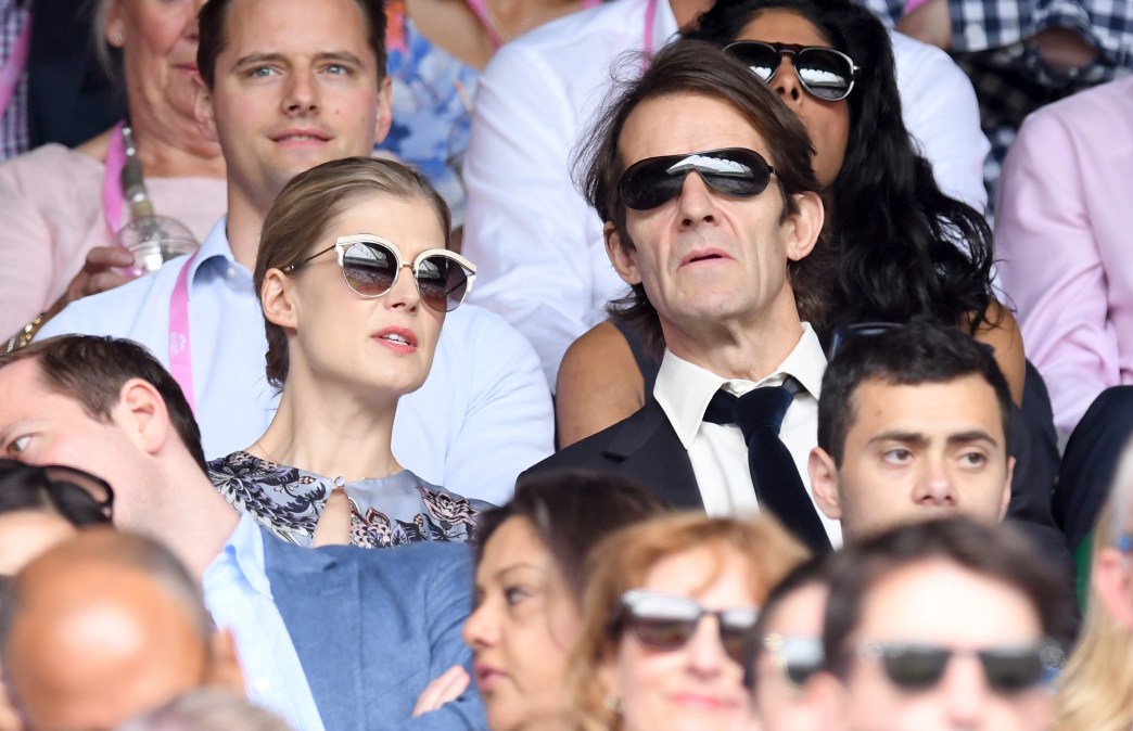 Rosamund Pike and Robie Uniacke 