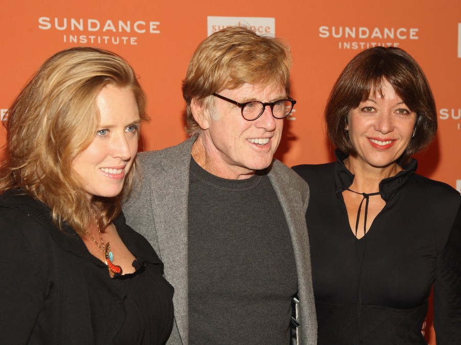 President and Founder of Sundance Institute Robert Redford (C), daughter Amy Redford (L) and Sibylle Szaggars 