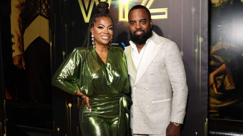 Kandi Burruss and Todd Tucker attend the broadway opening night of "The Wiz" at Marquee Theatre on April 17, 2024 in New York City