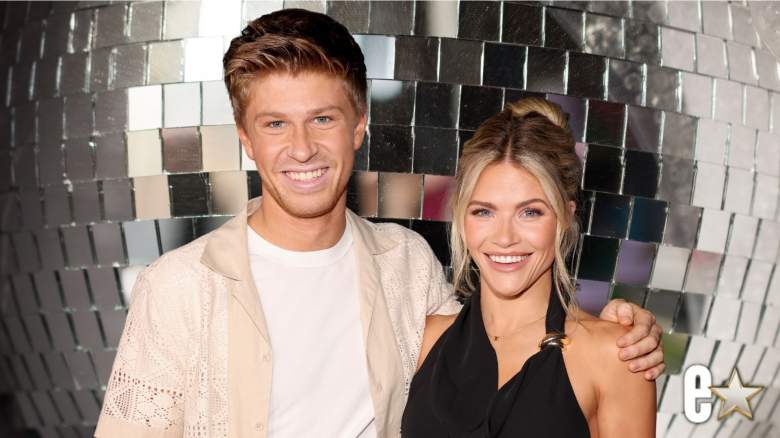 Robert Irwin and Witney Carson smiling