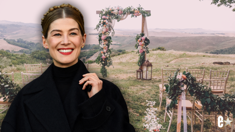 Rosamund Pike secret marriage Robie Uniacke