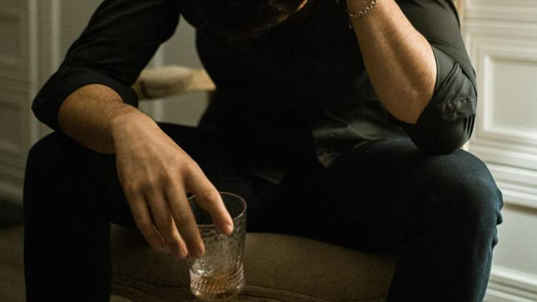 man drinking