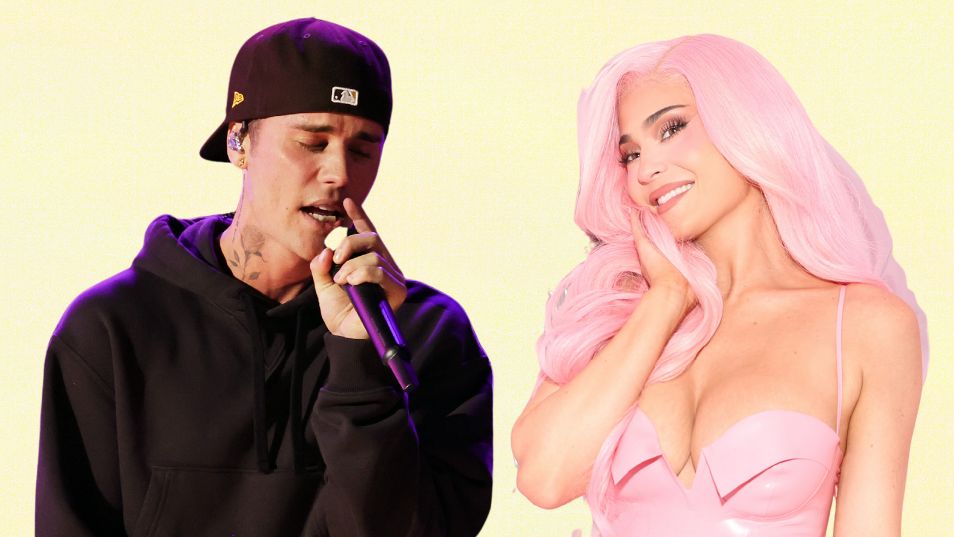 Justin Bieber Sings With Kendall & Kylie Jenner