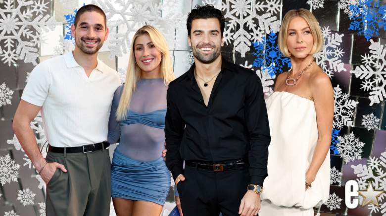 Alan Bersten, Emma Slater, Jan Ravnik and Julianne Hough