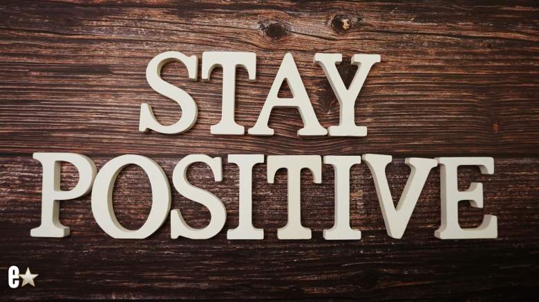 Stay Positive sign