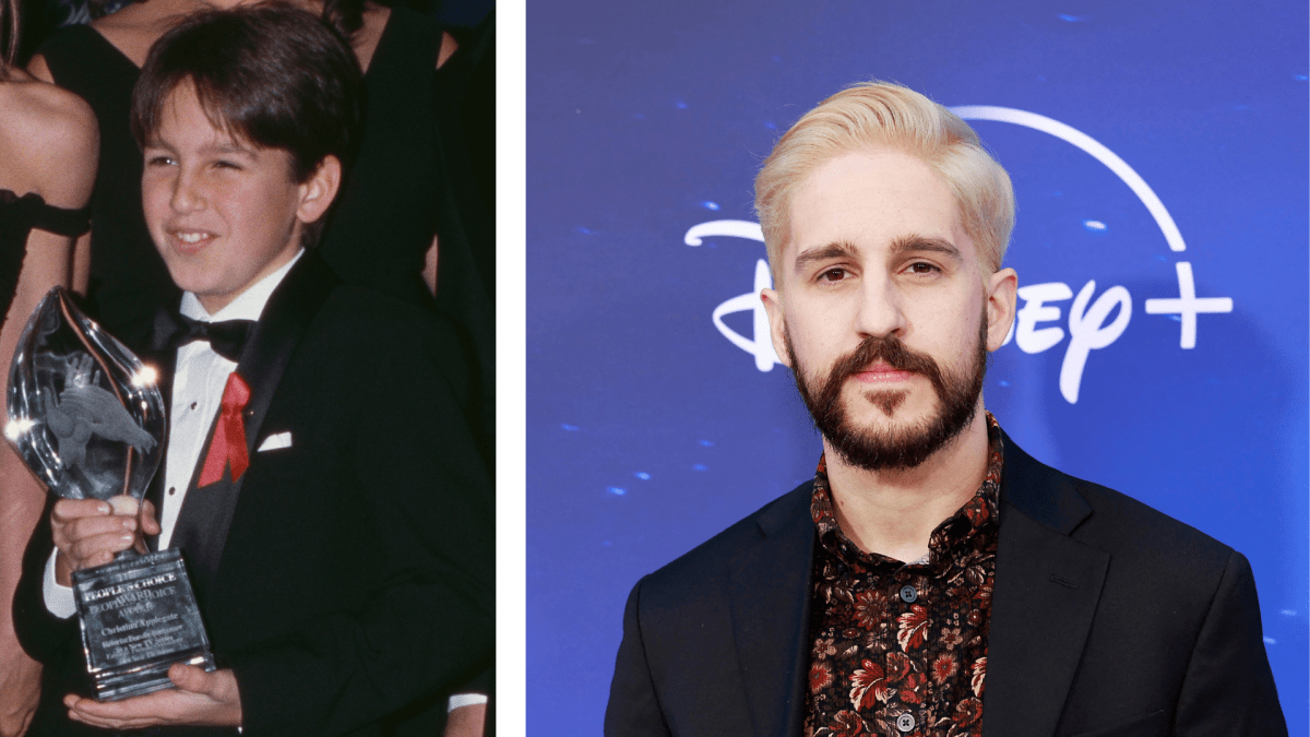 Eric Lloyd at the 25th Annual People's Choice Awards on 13th January 1999; Eric Lloyd at the Disney+ original series "The Santa Clauses" red carpet event on November 6, 2022.