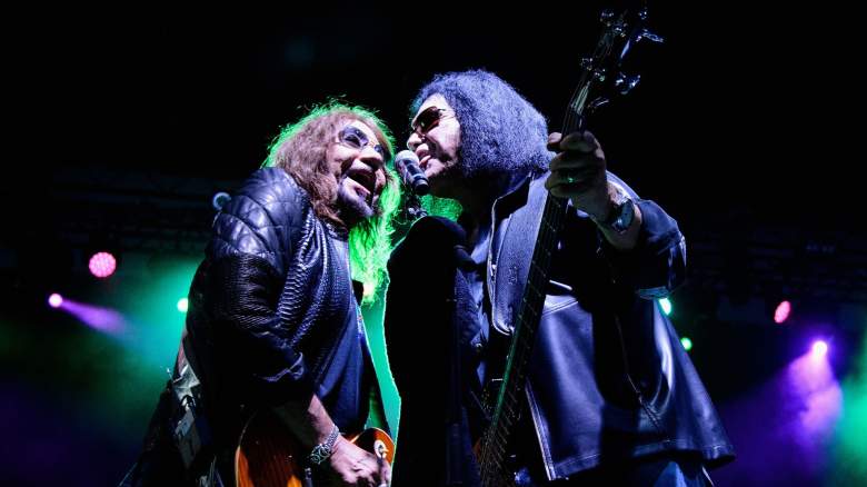 Ace Frehley preforms with Gene Simmons at The Children Matter Benefit Concert Featuring Gene Simmons, Ace Frehley, Don Felder And Cheap Trick on September 2, 2017