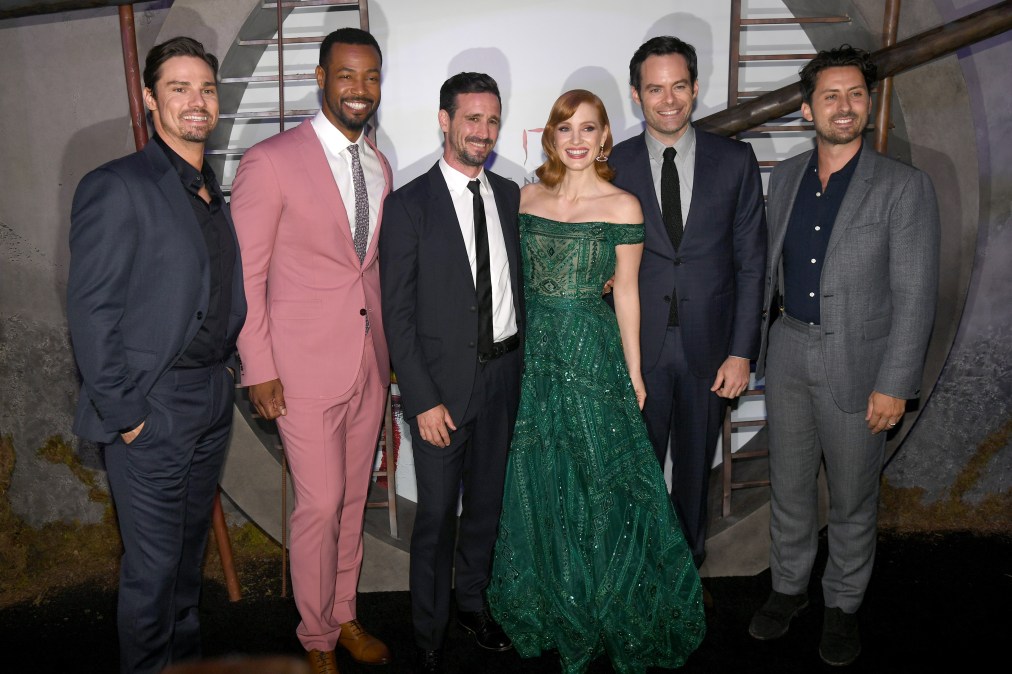 The cast of "It Chapter Two" poses for photos