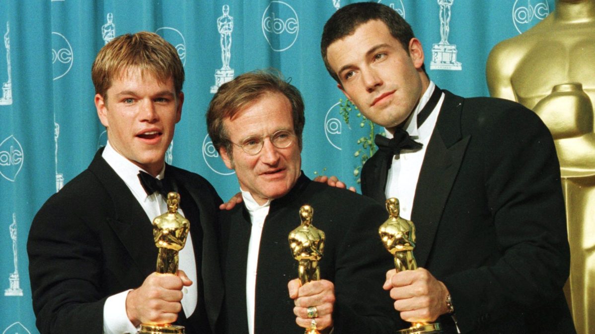 Matt Damon, Robin Williams, and Ben Affleck.