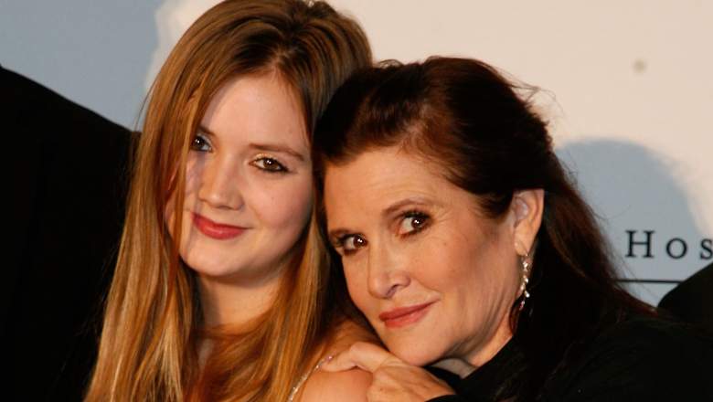 Billie Lourd and Carrie Fisher