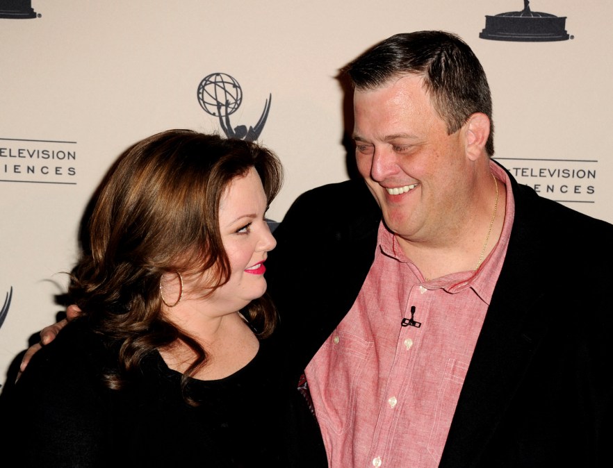 Actress Melissa McCarthy and actor Billy Gardell