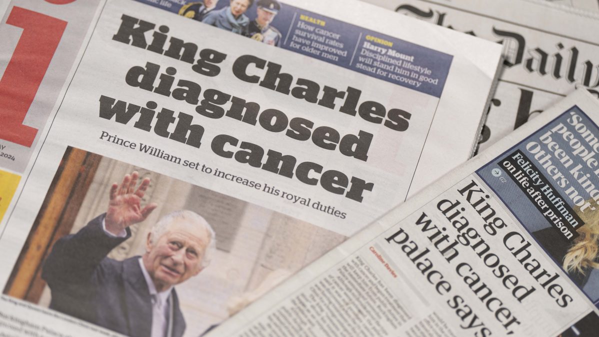King Charles III's cancer diagnosis.