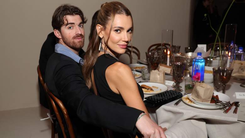 (L-R) Andrew Taggart and Mari Fonseca attend FIJI Water at The Fashion Trust U.S. Awards 2025