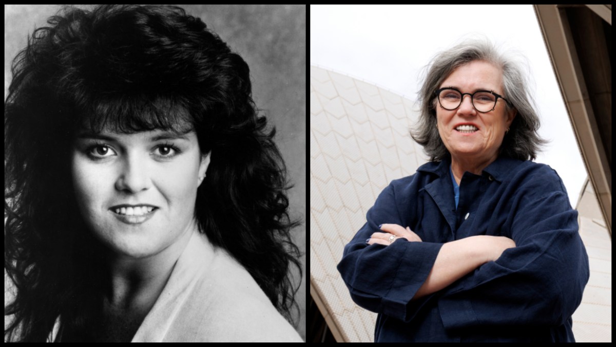 Rosie O'Donnell— then and Now