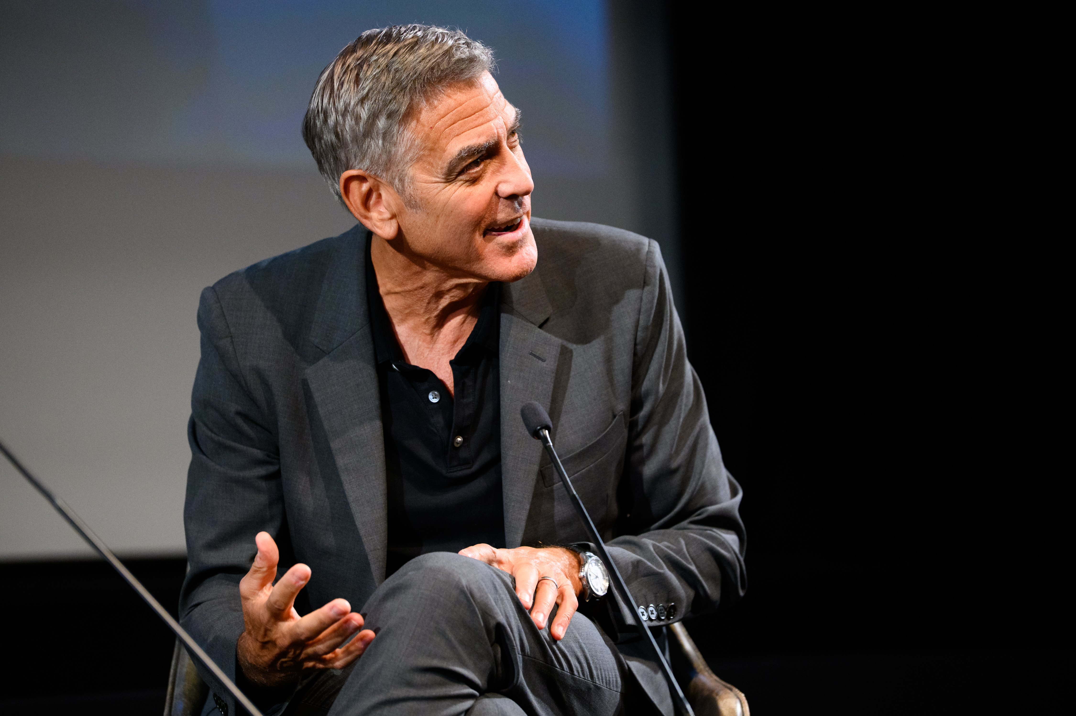 BFI Presents: George Clooney In Conversation George Clooney attends 'BFI Presents: George Clooney in conversation'