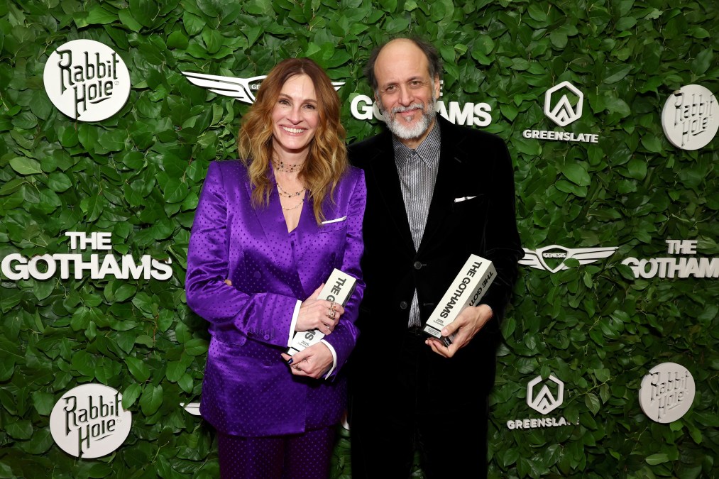 Julia Roberts and Luca Guadagnino 