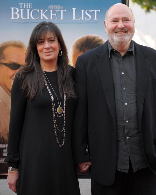 US director Rob Reiner arrives with his wife
