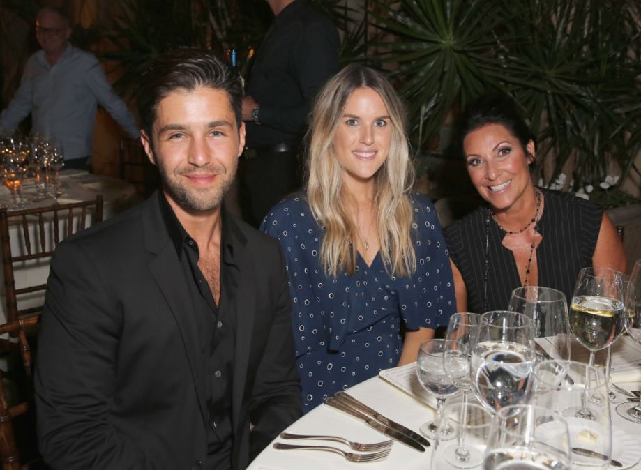 Josh Peck, Paige O'Brien and Debbie Bickerstaff attend The Elizabeth Taylor AIDS Foundation and mothers2mothers dinner