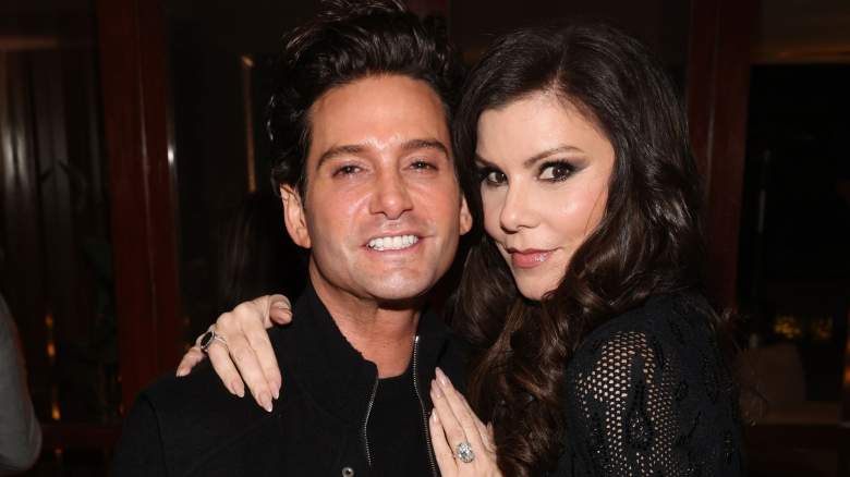 Josh Flagg and Heather Dubrow attend GLAAD Tidings on December 17, 2025 in Los Angeles, California